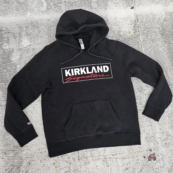 Kirkland Signature Unisex Hoodie Jacket Coat Black Long Sleeve Size L - Picture 5 of 12
